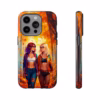 Beautiful Nerdy lesbian women in Autumn Leaves IPhone Cases - Image 25