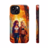 Beautiful Nerdy lesbian women in Autumn Leaves IPhone Cases - Image 5