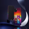 Kawaii Cats colour of the lesbian flag Kawaii art IPhone Cases 2 - Image 2