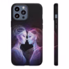 Beautiful Cyberpunk lesbian line art European women IPhone Cases 1 - Image 15