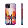 lesbian walking down the street Abstract watercolour IPhone Cases 2 - Image 33