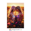 Beautiful lesbian women in Sunlit Meadow Rolled Posters 1 - Image 9