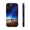 Beautiful lesbian walking on the beach and looking to a milkyway IPhone Cases 2 - Image 5