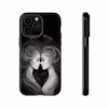 Beautiful lesbian Black and white line art European women IPhone Cases - Image 41