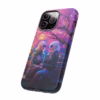 Cyberpunk lesbian women sitting on a bench in blossom park IPhone Cases - Image 46