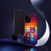 Kawaii Cats colour of the lesbian flag Kawaii art IPhone Cases 2 - Image 12