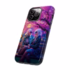 Cyberpunk lesbian women sitting on a bench in blossom park IPhone Cases - Image 42