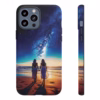 Beautiful lesbian walking on the beach and looking to a milkyway IPhone Cases 1 - Image 15