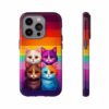 Kawaii Cats colour of the lesbian flag Kawaii art IPhone Cases 2 - Image 25