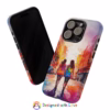 lesbian walking down the street Abstract watercolour IPhone Cases 2 - Image 65