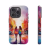 lesbian walking down the street Abstract watercolour IPhone Cases 2 - Image 61