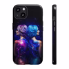 Cyberpunk lesbian women back to back hair morphing IPhone Cases 1