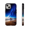 Beautiful lesbian walking on the beach and looking to a milkyway IPhone Cases 2 - Image 17