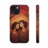 Beautiful lesbian line art latin women IPhone Cases 5 - Image 7