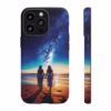 Beautiful lesbian walking on the beach and looking to a milkyway IPhone Cases 1 - Image 11