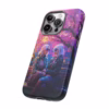 Cyberpunk lesbian women sitting on a bench in blossom park IPhone Cases - Image 30