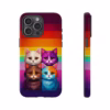 Kawaii Cats colour of the lesbian flag Kawaii art IPhone Cases 2 - Image 67