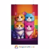Kawaii cats Lesbian Pride flag 2 Rolled Posters - Image 34