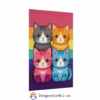 Kawaii cats Lesbian Pride flag 3 Rolled Posters - Image 31