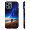 Beautiful lesbian walking on the beach and looking to a milkyway IPhone Cases 2 - Image 13