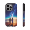 Beautiful lesbian walking on the beach and looking to a milkyway IPhone Cases 1 - Image 29