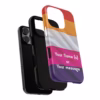 Personalizable Lesbian Flag Tough Phone Case – Show Your Pride - Image 79