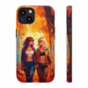 Beautiful Nerdy lesbian women in Autumn Leaves IPhone Cases - Image 3