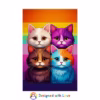 Kawaii cats Lesbian Pride flag 1 Rolled Poster - Image 5