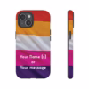 Personalizable Lesbian Flag Tough Phone Case – Show Your Pride - Image 4