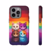 Kawaii Cats colour of the lesbian flag Kawaii art IPhone Cases 2 - Image 29