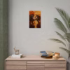 Beautiful African Lesbian surrounded by abstract swirling lines Rolled Posters - Image 4