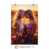 Beautiful lesbian women in Sunlit Meadow Rolled Posters 1 - Image 22