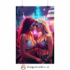 CyberPunk lesbian women in Night Club - Rolled Posters 1 - Image 10