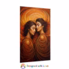 Beautiful Latin Lesbian surrounded by abstract swirling lines Rolled Posters - Image 35
