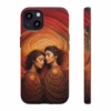 Beautiful lesbian line art latin women IPhone Cases 5 - Image 3