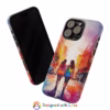 lesbian walking down the street Abstract watercolour IPhone Cases 2 - Image 68