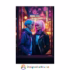 Cyberpunk lesbian women at Coffee Shop Window - Rolled Posters 1 - Image 21