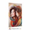 Beautiful Asian Lesbian surrounded by abstract swirling lines Rolled Posters - Image 23