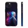 Cyberpunk lesbian women back to back hair morphing IPhone Cases 7