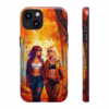 Beautiful Nerdy lesbian women in Autumn Leaves IPhone Cases