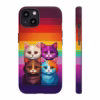 Kawaii Cats colour of the lesbian flag Kawaii art IPhone Cases 2 - Image 3