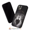 Beautiful lesbian Black and white line art European women IPhone Cases - Image 53