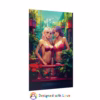 Beautiful Illustration of Two lesbian in Home Garden Rolled Posters 2 - Image 19