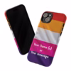 Personalizable Lesbian Flag Tough Phone Case – Show Your Pride - Image 40