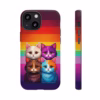 Kawaii Cats colour of the lesbian flag Kawaii art IPhone Cases 2 - Image 7