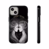 Beautiful lesbian Black and white line art European women IPhone Cases - Image 17