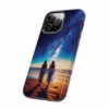 Beautiful lesbian walking on the beach and looking to a milkyway IPhone Cases 1 - Image 42
