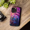 Cyberpunk lesbian women sitting on a bench in blossom park IPhone Cases - Image 63