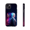Cyberpunk lesbian women back to back hair morphing IPhone Cases 7 - Image 13