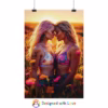 Beautiful lesbian women in Sunlit Meadow Rolled Posters 1 - Image 26